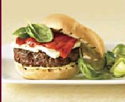 Burger d'agneau au fromage f&eacute;ta